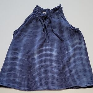 *JUST LIVING Blue Tie-Dye Sleeveless Top. Size S